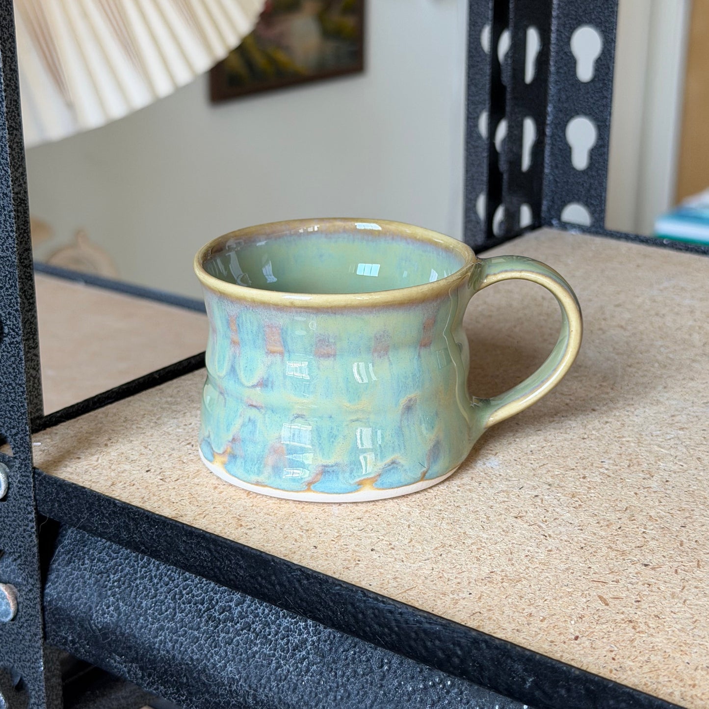drippy green espresso cup