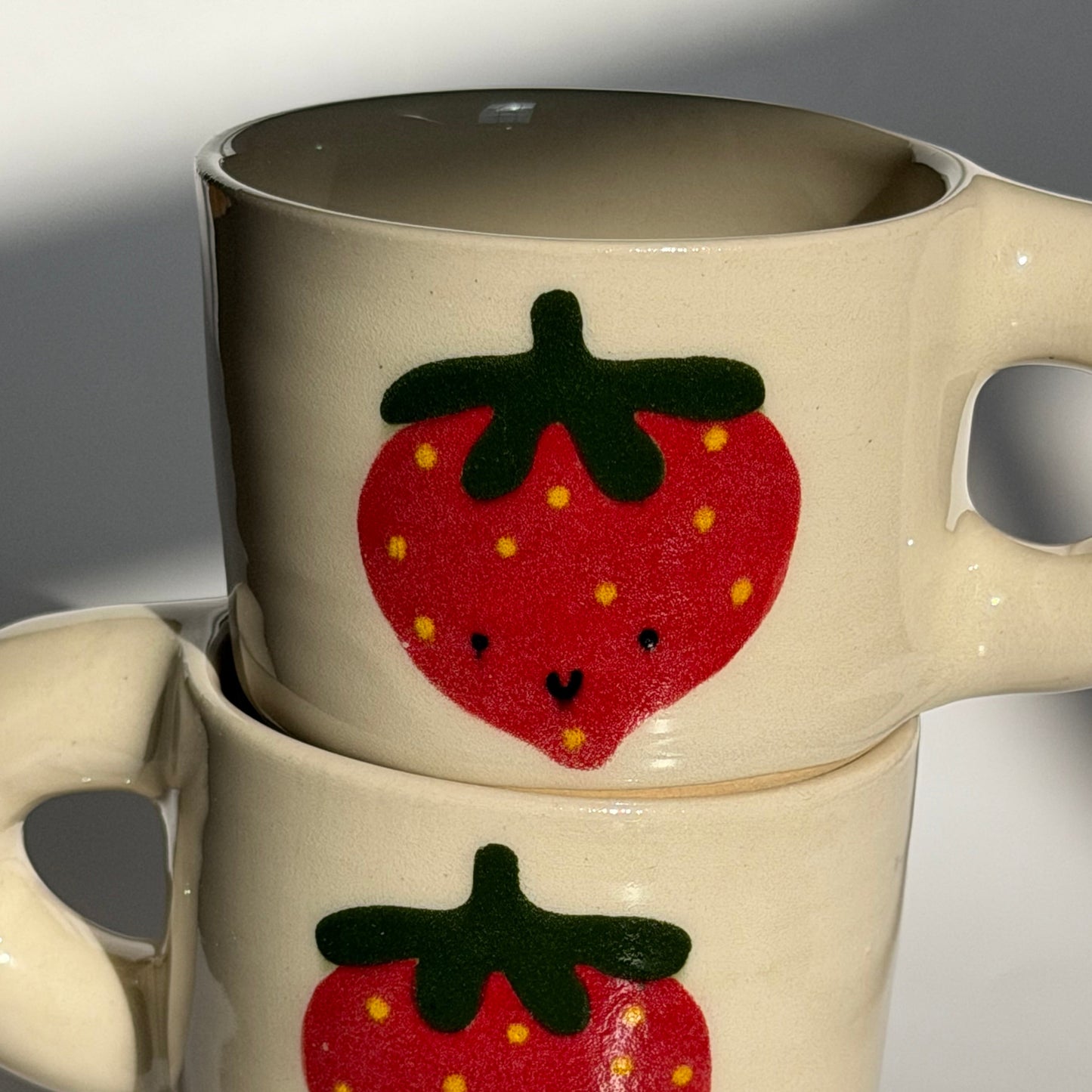 cutie strawberry chunky mug