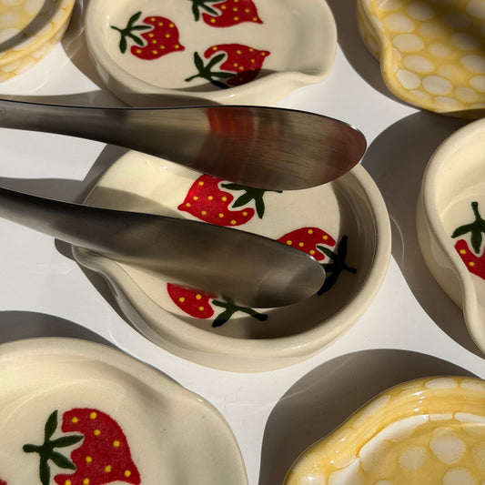 strawberry spoon rest