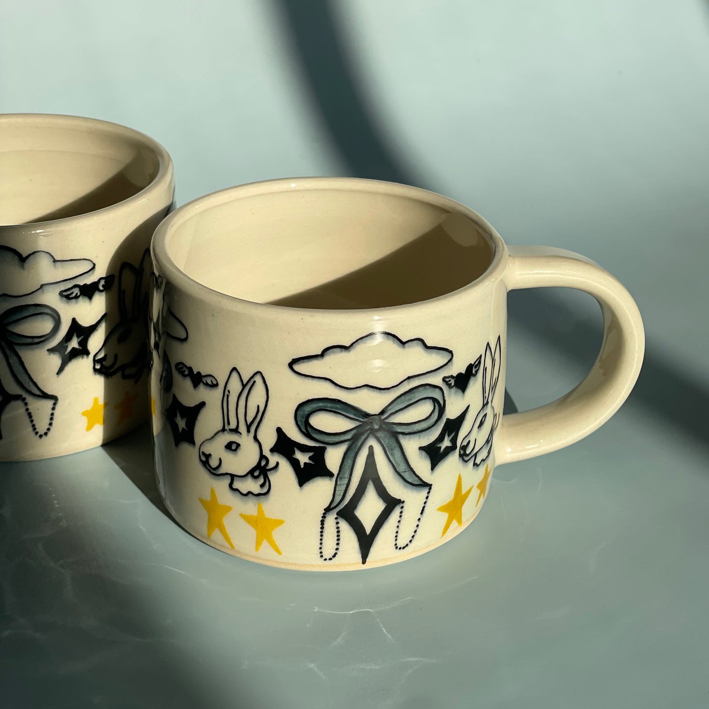 all-knowing bunny mug
