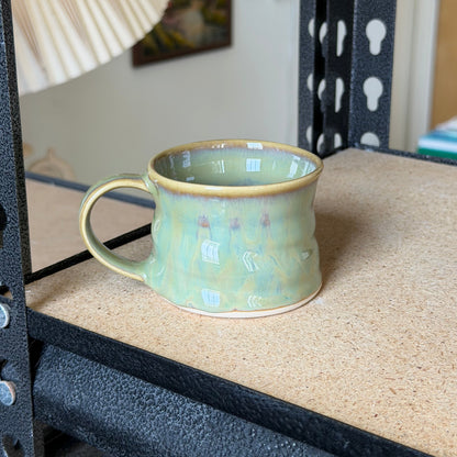 drippy green espresso cup