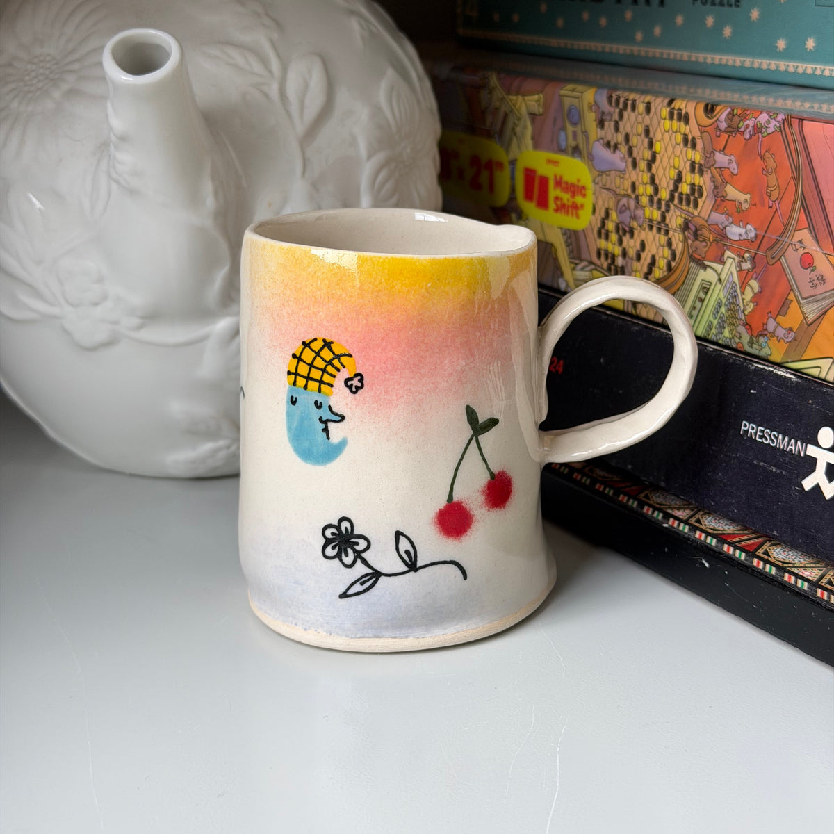 dreamy scene delicate mugs