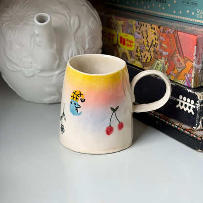 dreamy scene delicate mugs