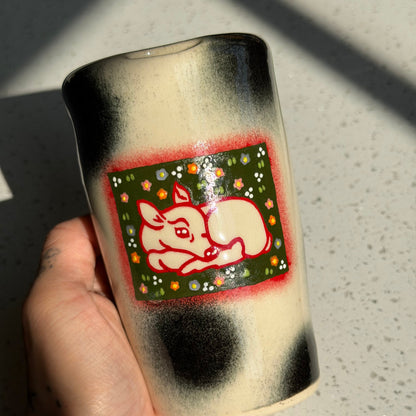 polka dot fawn to-go cups *NOTE*