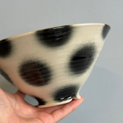 polka dot ramen bowl