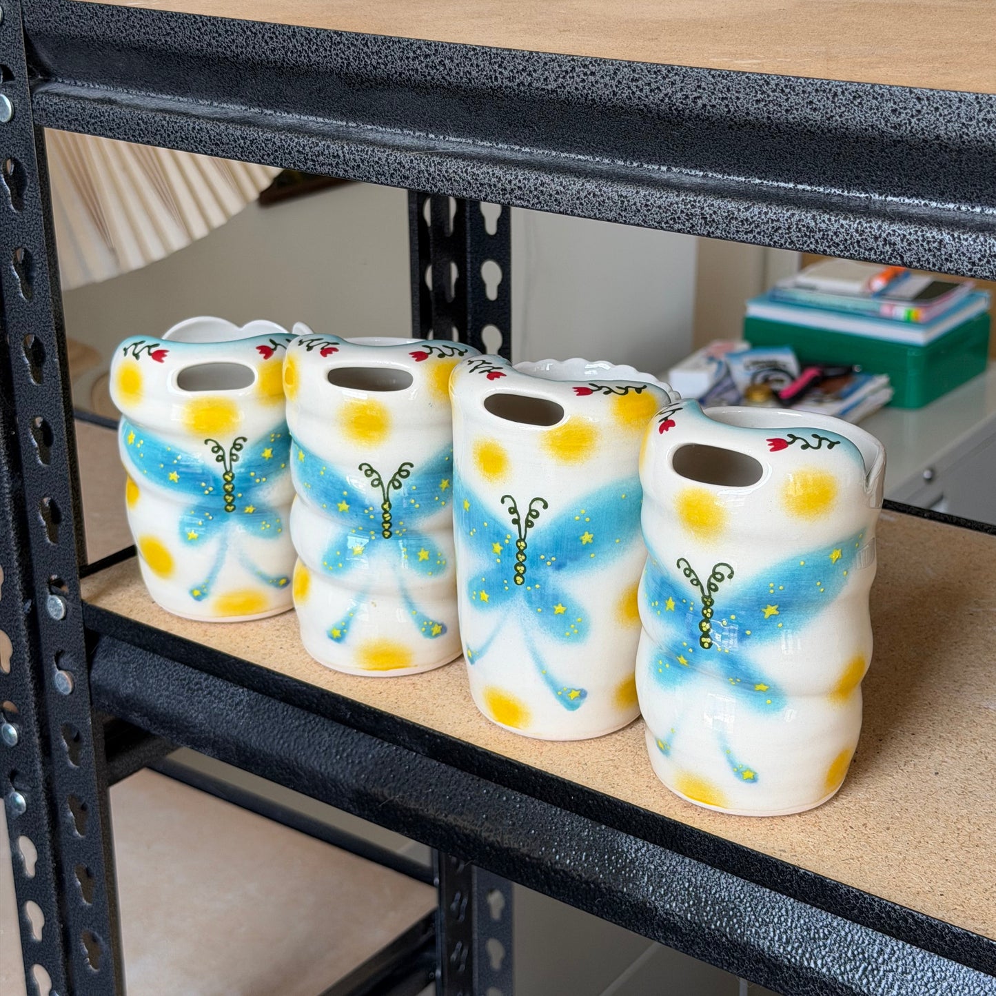 night butterfly to-go cups