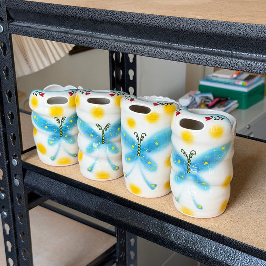 night butterfly to-go cups