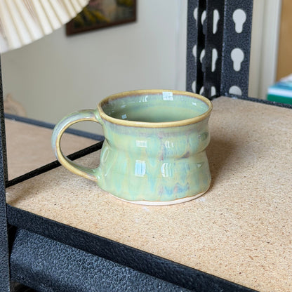 drippy green espresso cup