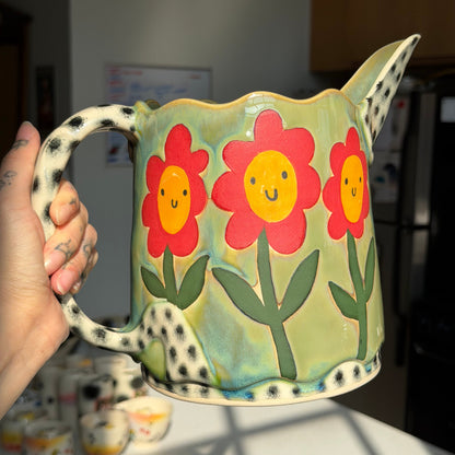 funky floral pitcher(vase) *NOTE!!!*