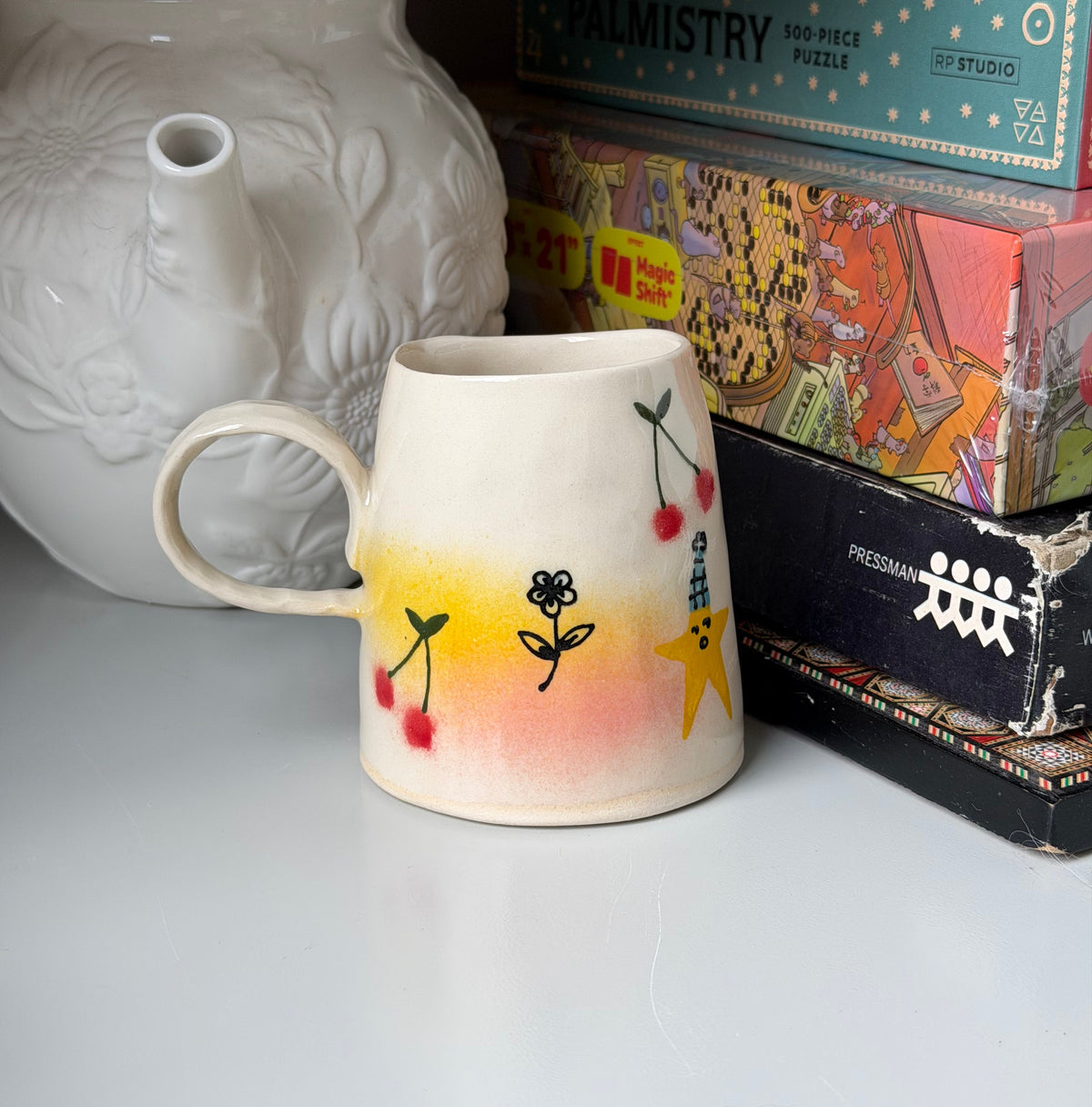 dreamy scene delicate mugs