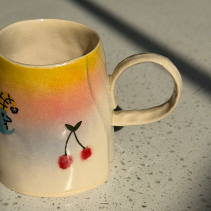 dreamy scene delicate mugs