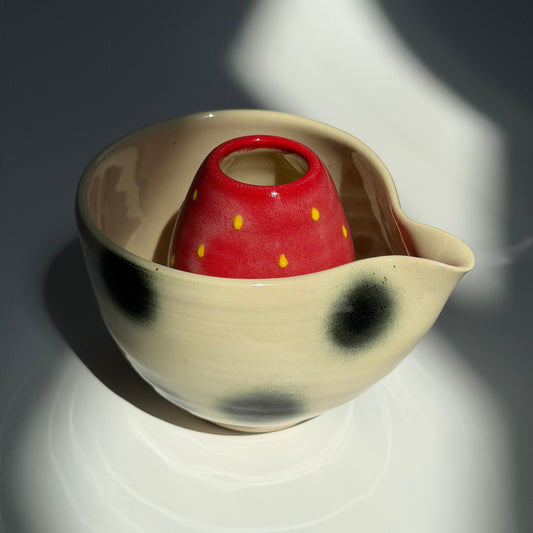 polka dot matcha bowl ver.2 *NOTE*