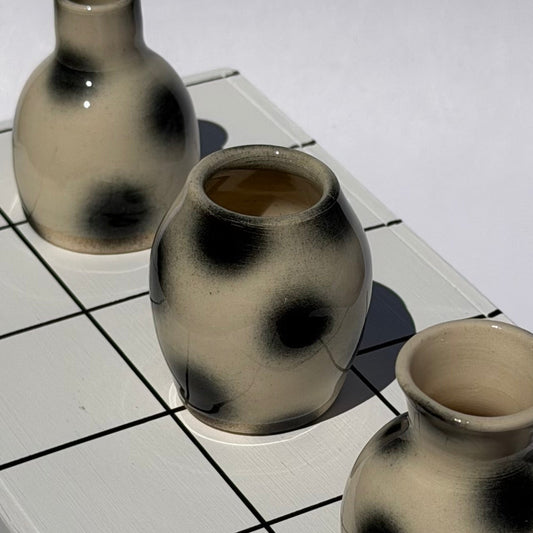 polka dot mini vase