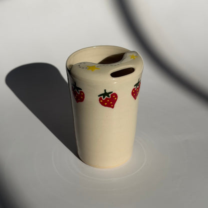 strawberry + stars to-go cup no.3