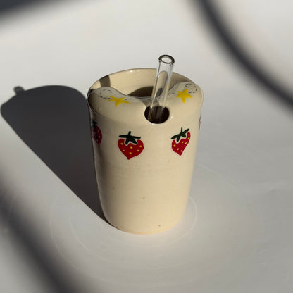 strawberry + stars to-go cup no.2