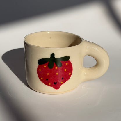 cutie strawberry chunky mug