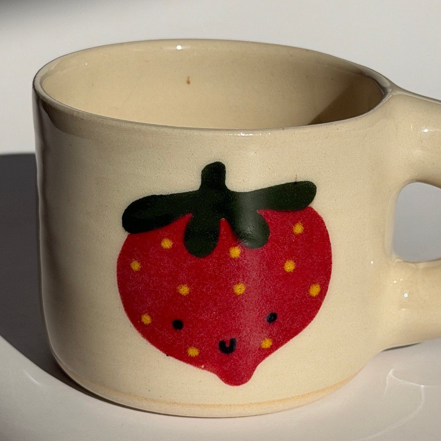 cutie strawberry chunky mug