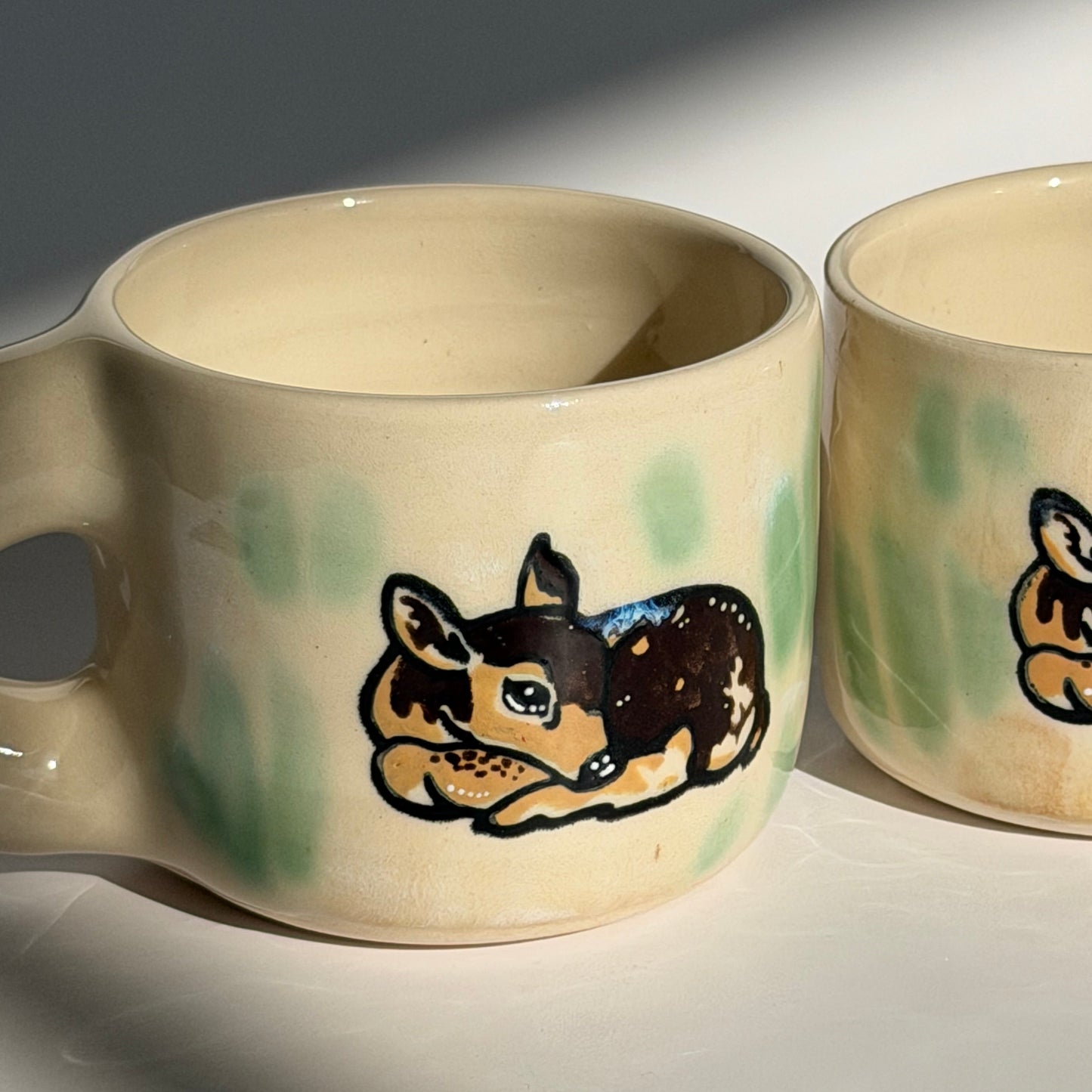 sleeping fawn chunky mug