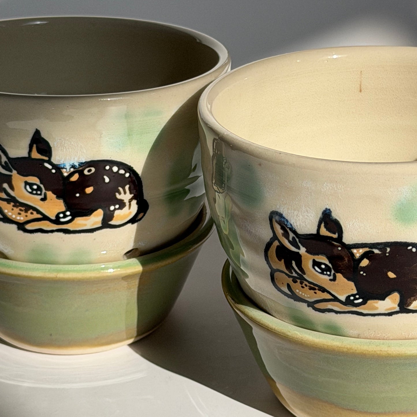 sleeping fawn berry bowl + drip tray