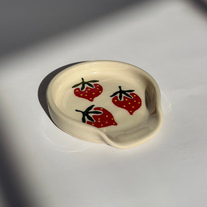 strawberry spoon rest