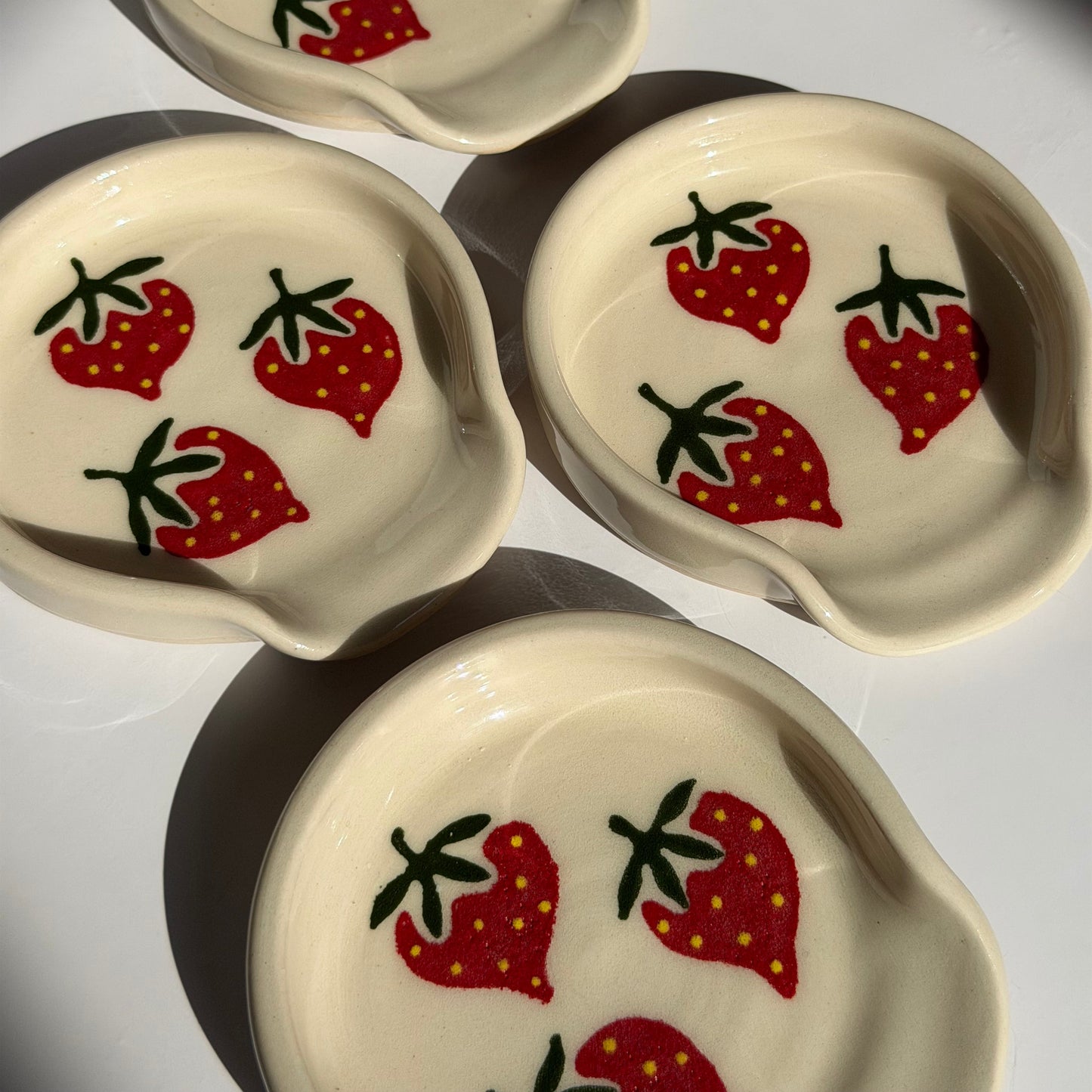 strawberry spoon rest
