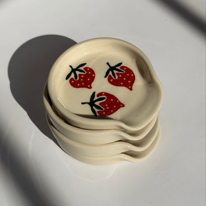 strawberry spoon rest
