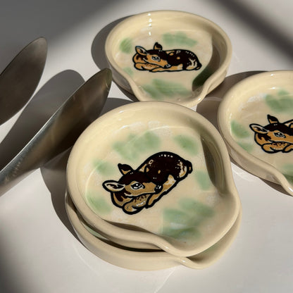 sleeping fawn spoon rest