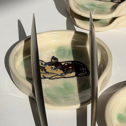 sleeping fawn spoon rest