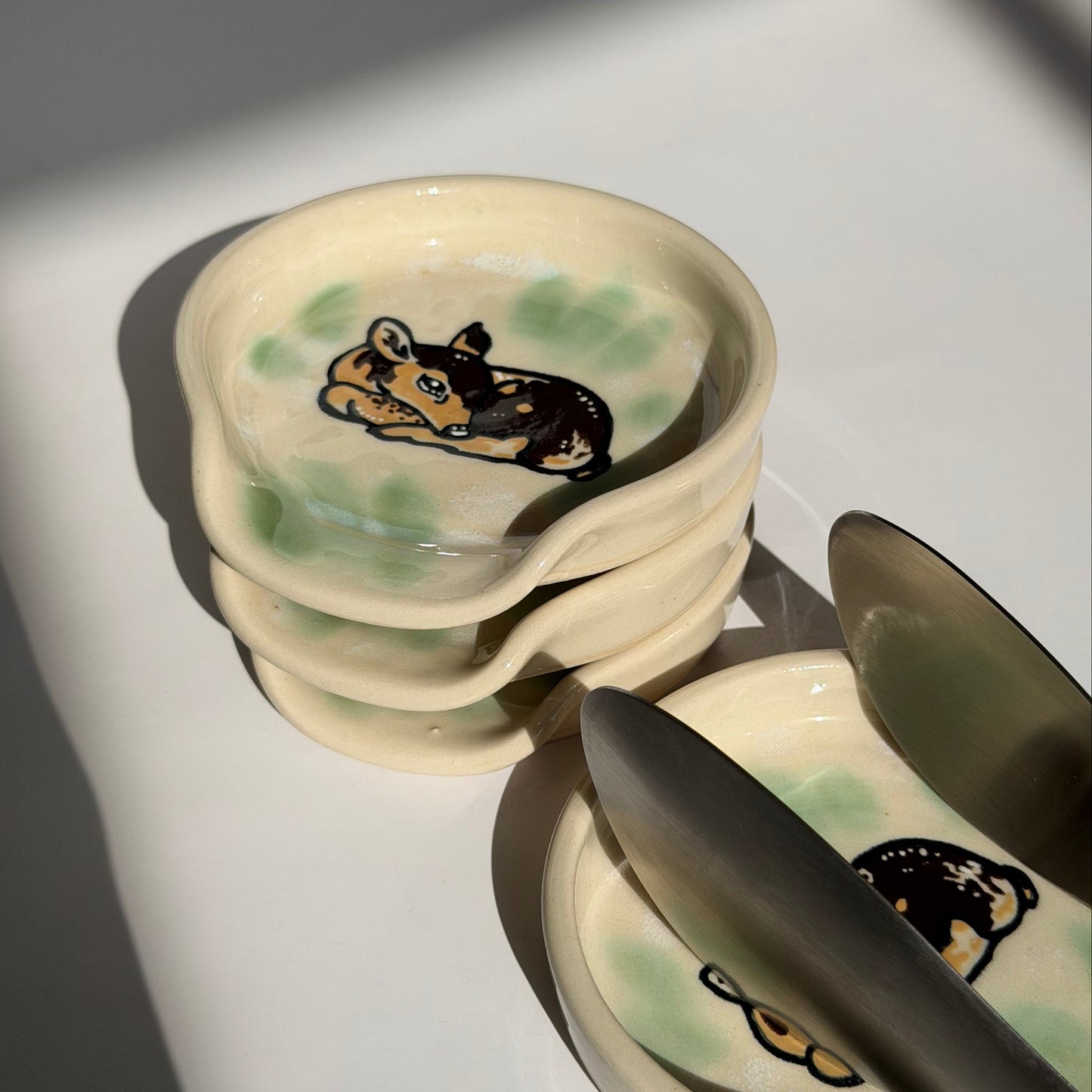 sleeping fawn spoon rest
