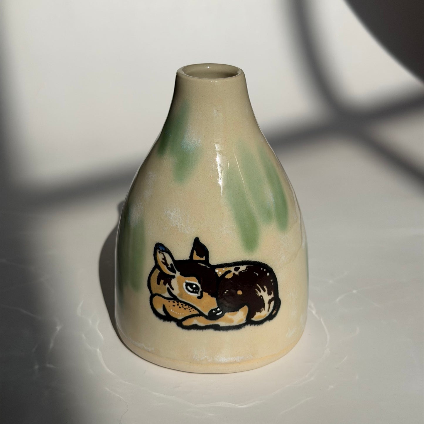 sleeping fawn vase no.1
