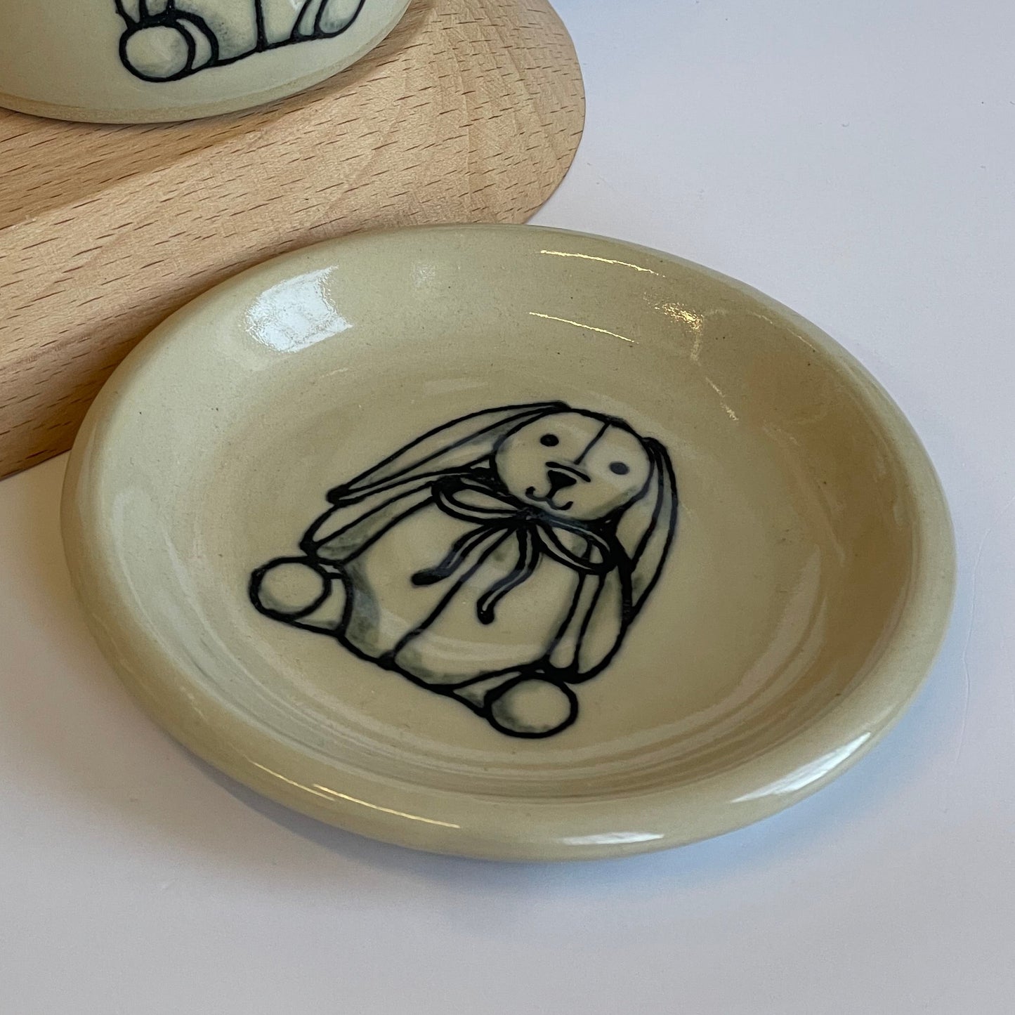 bunny trinket dish