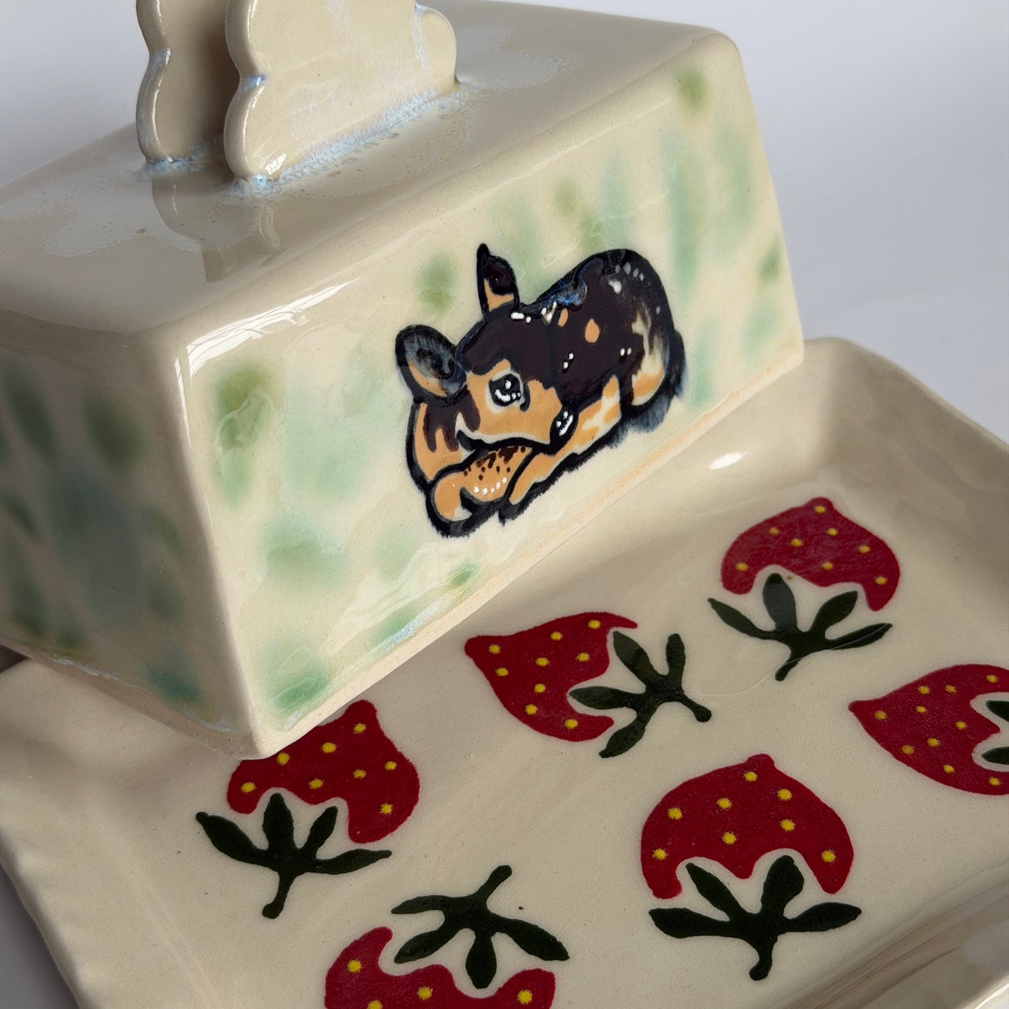 sleeping fawn butter dish ver.2 *NOTE*
