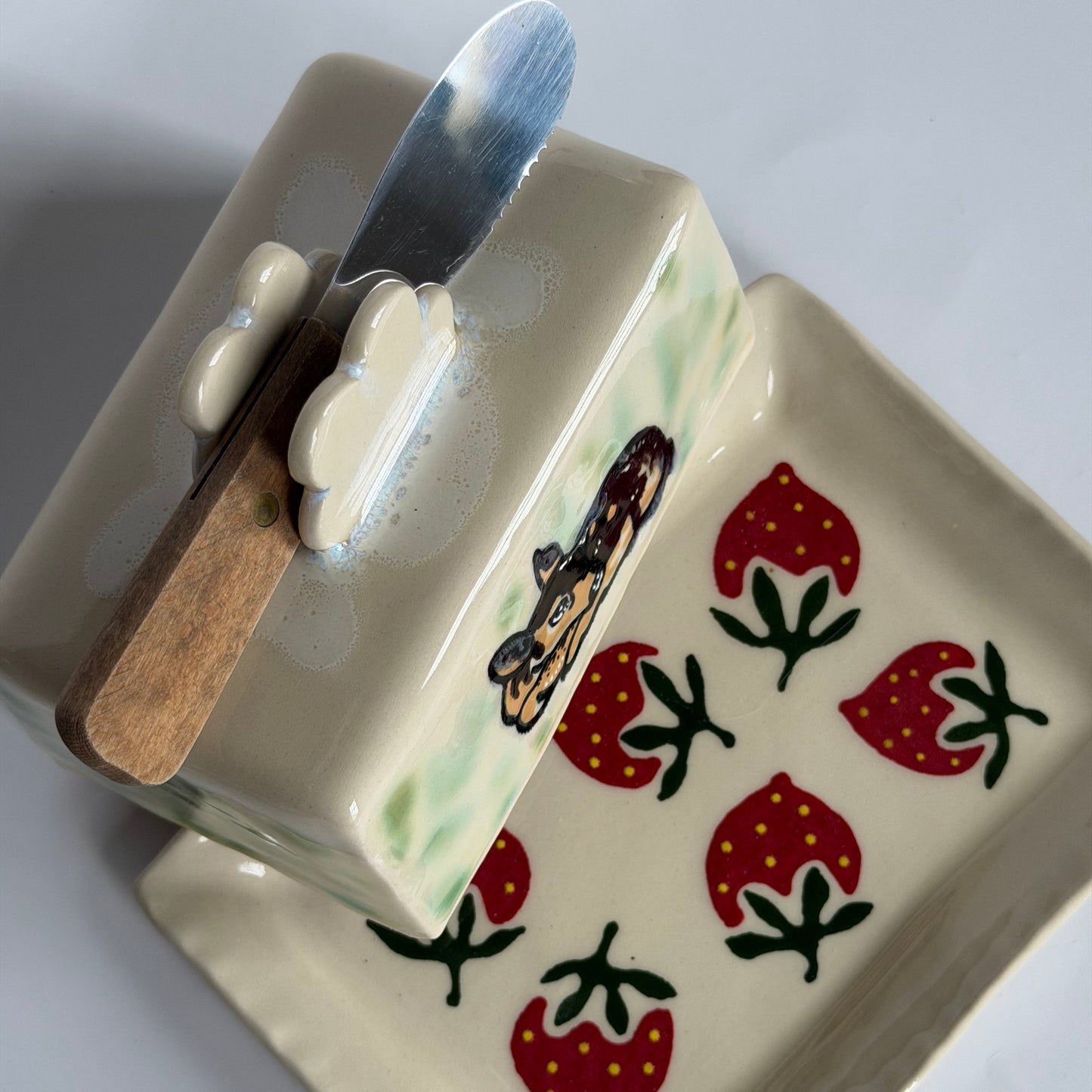 sleeping fawn butter dish ver.2 *NOTE*