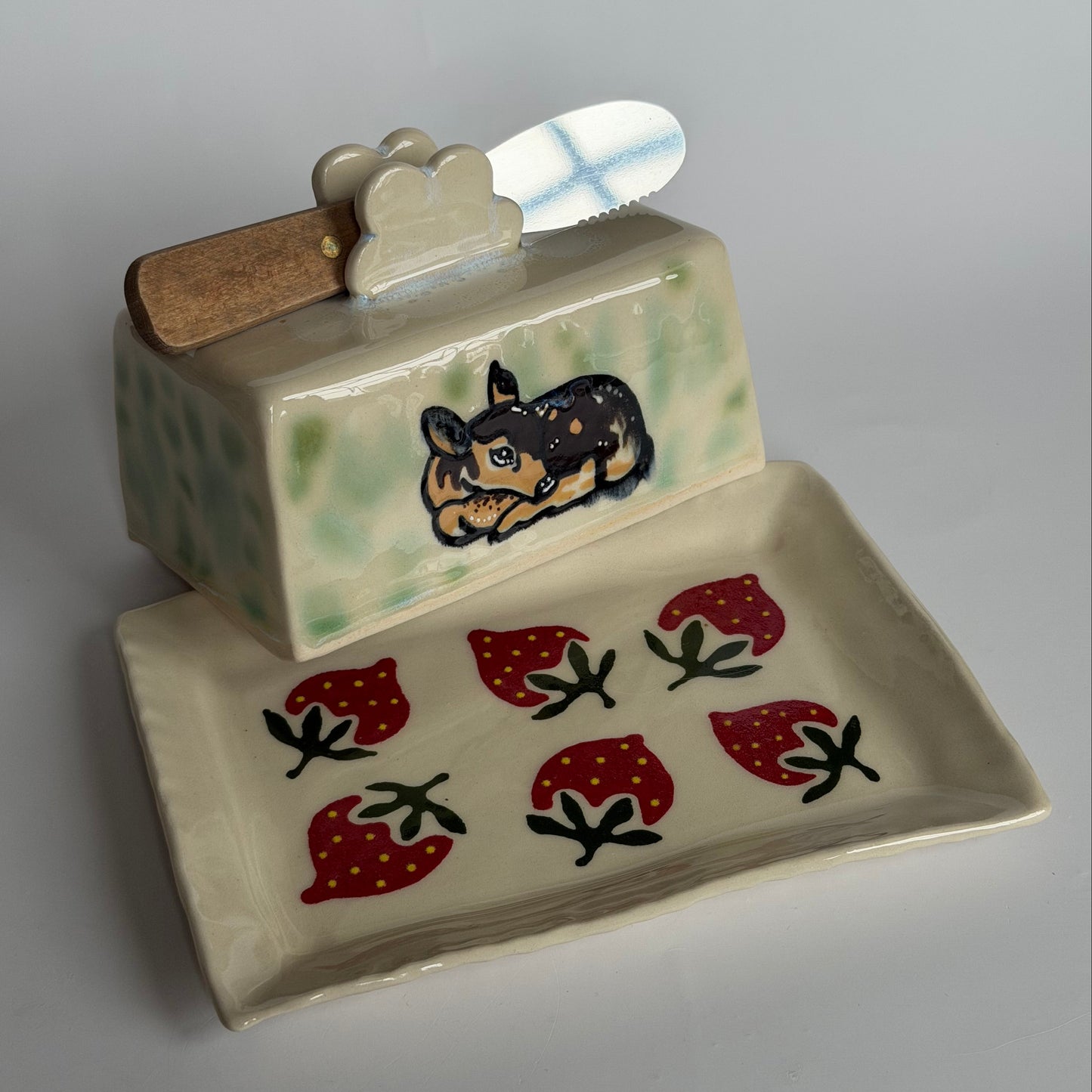 sleeping fawn butter dish ver.2 *NOTE*