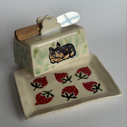sleeping fawn butter dish ver.2 *NOTE*