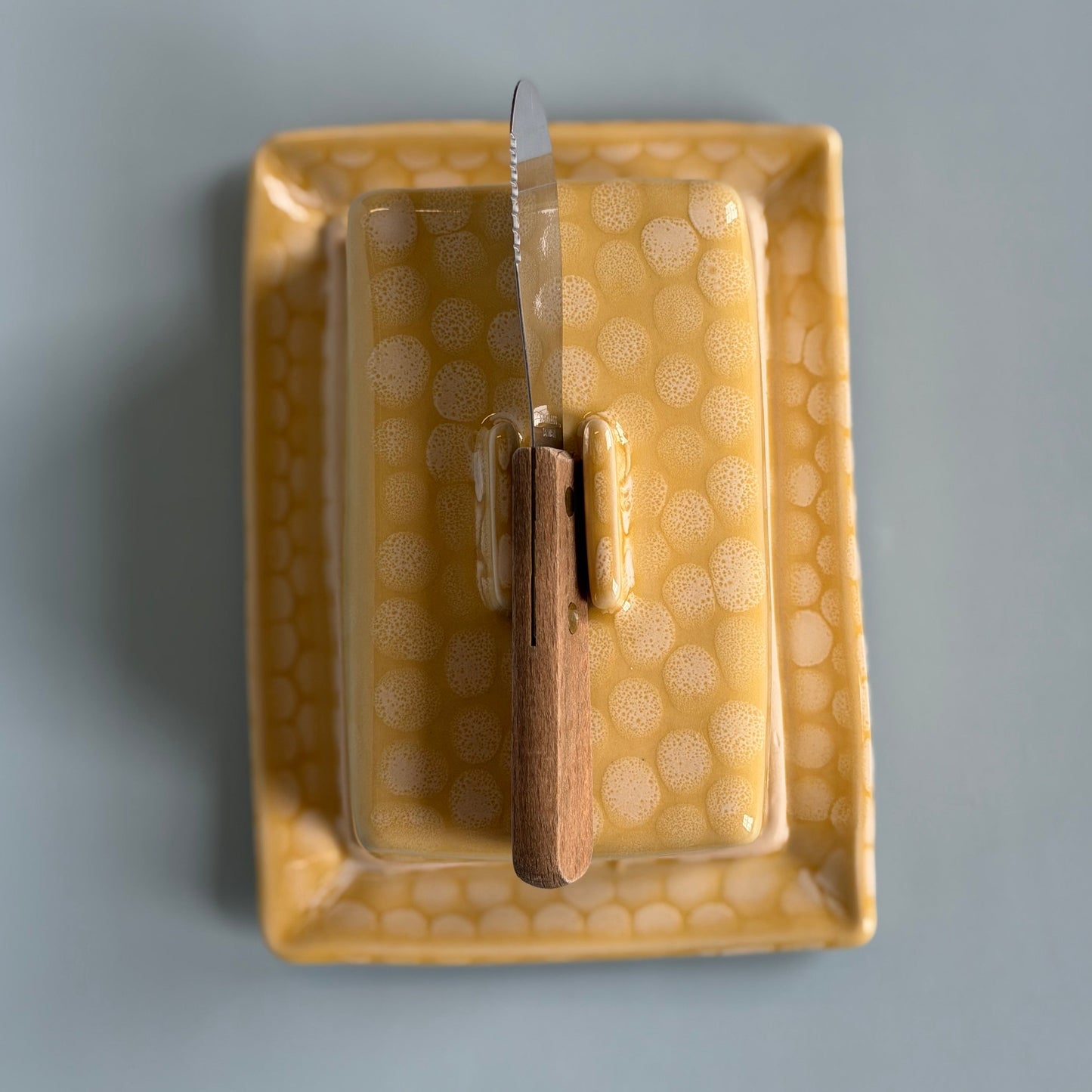 lemon drop butter dish *NOTE*