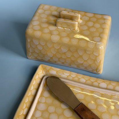 lemon drop butter dish *NOTE*