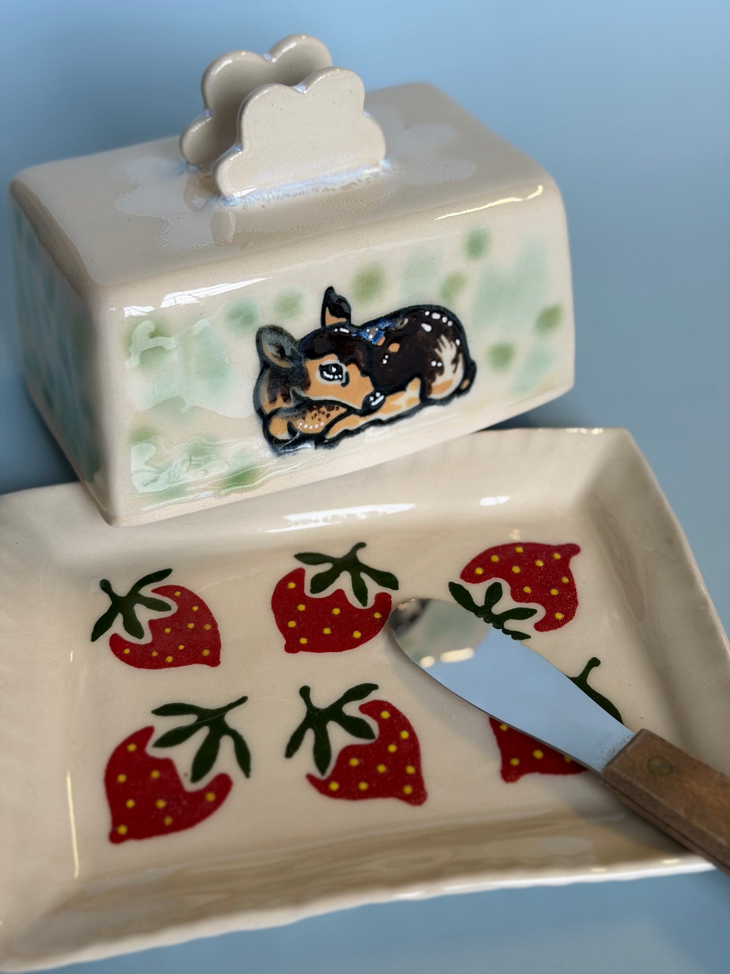sleeping fawn butter dish ver.2 *NOTE*