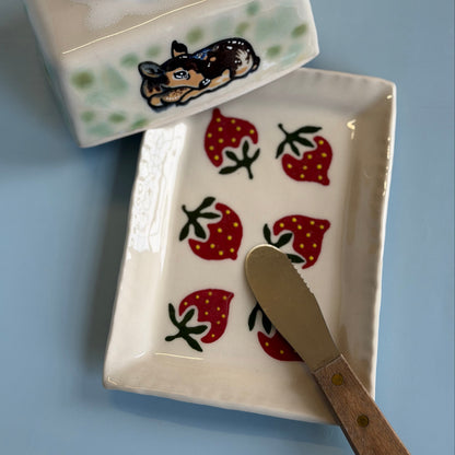sleeping fawn butter dish ver.2 *NOTE*