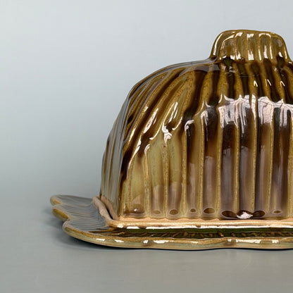 forest green butter dish *NOTE*