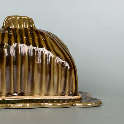 forest green butter dish *NOTE*