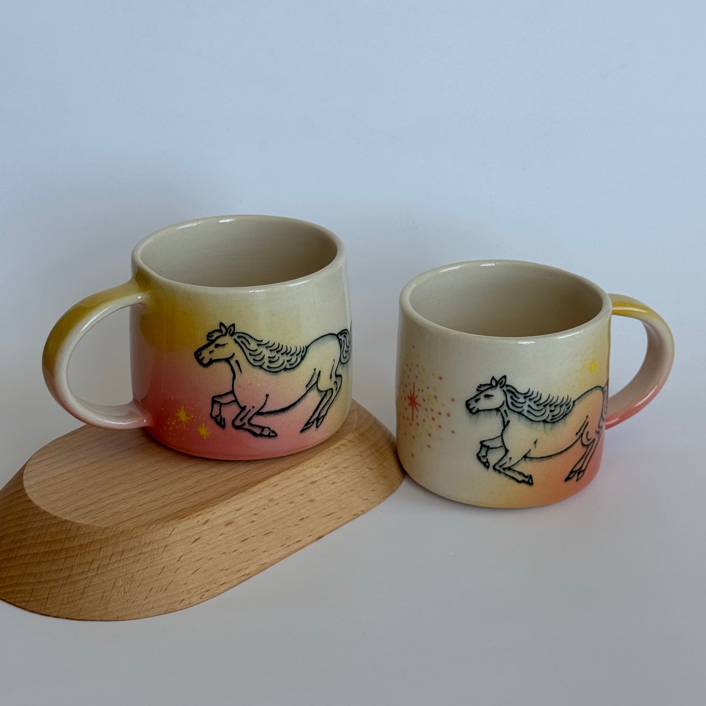 sparkle horse mug