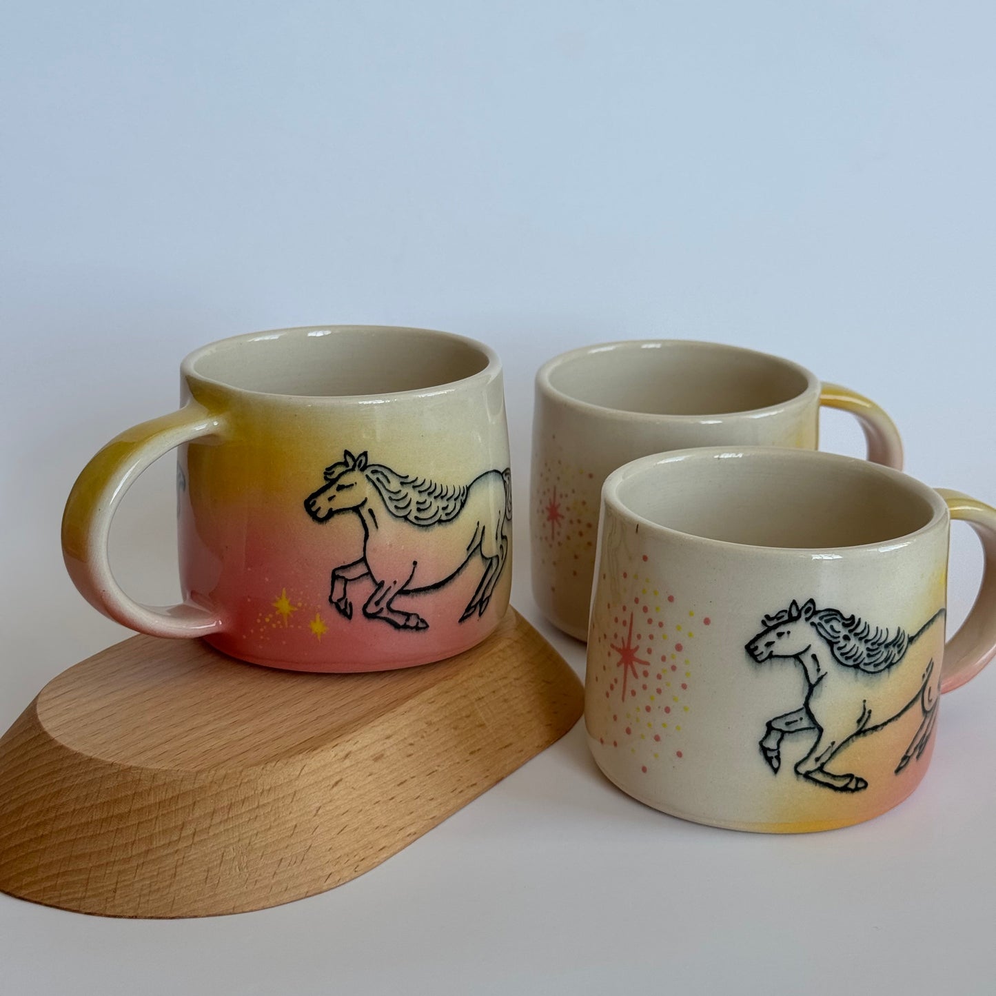 sparkle horse mug