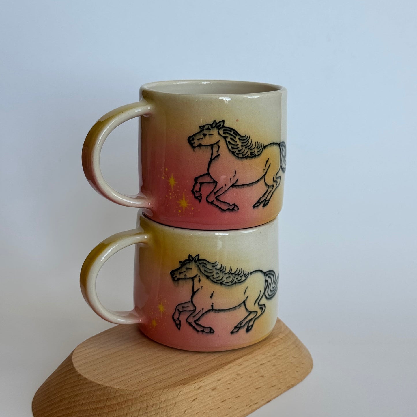 sparkle horse mug