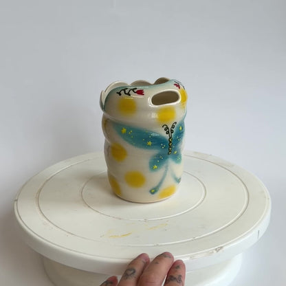 night butterfly to-go cups