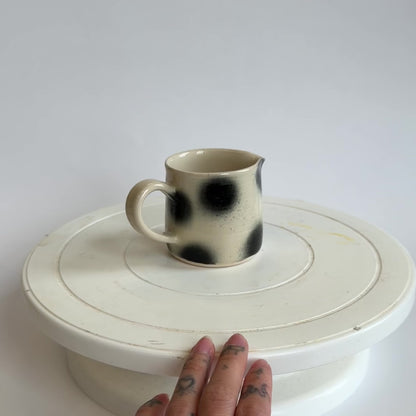 polka dot espresso pourer