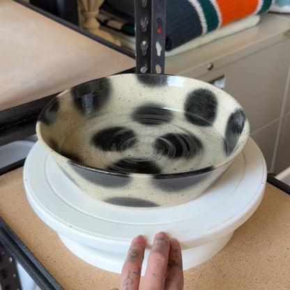 discounted polka dot serving bowl no. 1